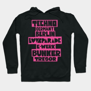 Rave Revival: Berlin's 90s Techno Scene Tribute Hoodie